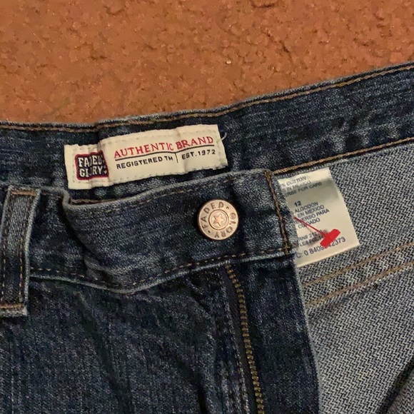 High Waisted Blue Jean Shorts - Picture 3 of 6